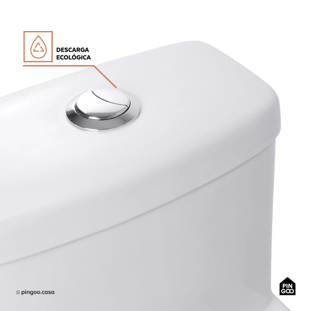 Vaso Sanitário Monobloco Caixa Acoplada Privada Taquaras Pingoo.casa - Branco