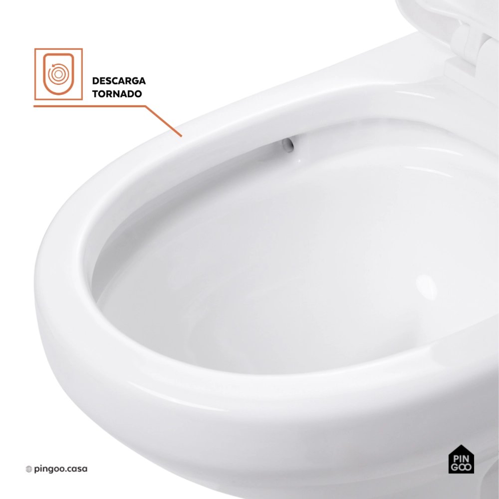 Vaso Sanitário Monobloco Caixa Acoplada Privada Taquaras Pingoo.casa - Branco