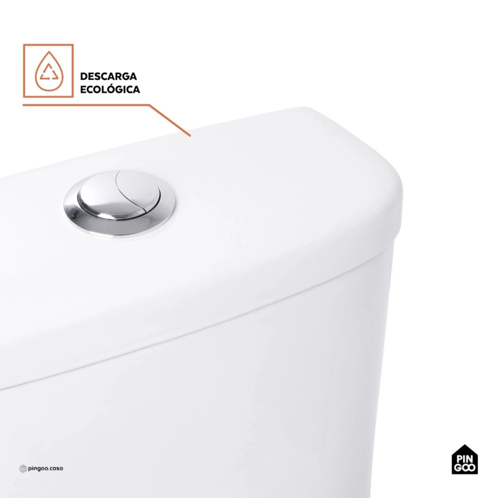 Vaso Sanitário Monobloco Caixa Acoplada Privada Zircônia Pingoo.casa - Branco Vaso Sanitário Monobloco Caixa Acoplada Privada Zircônia Pingoo.casa - Branco