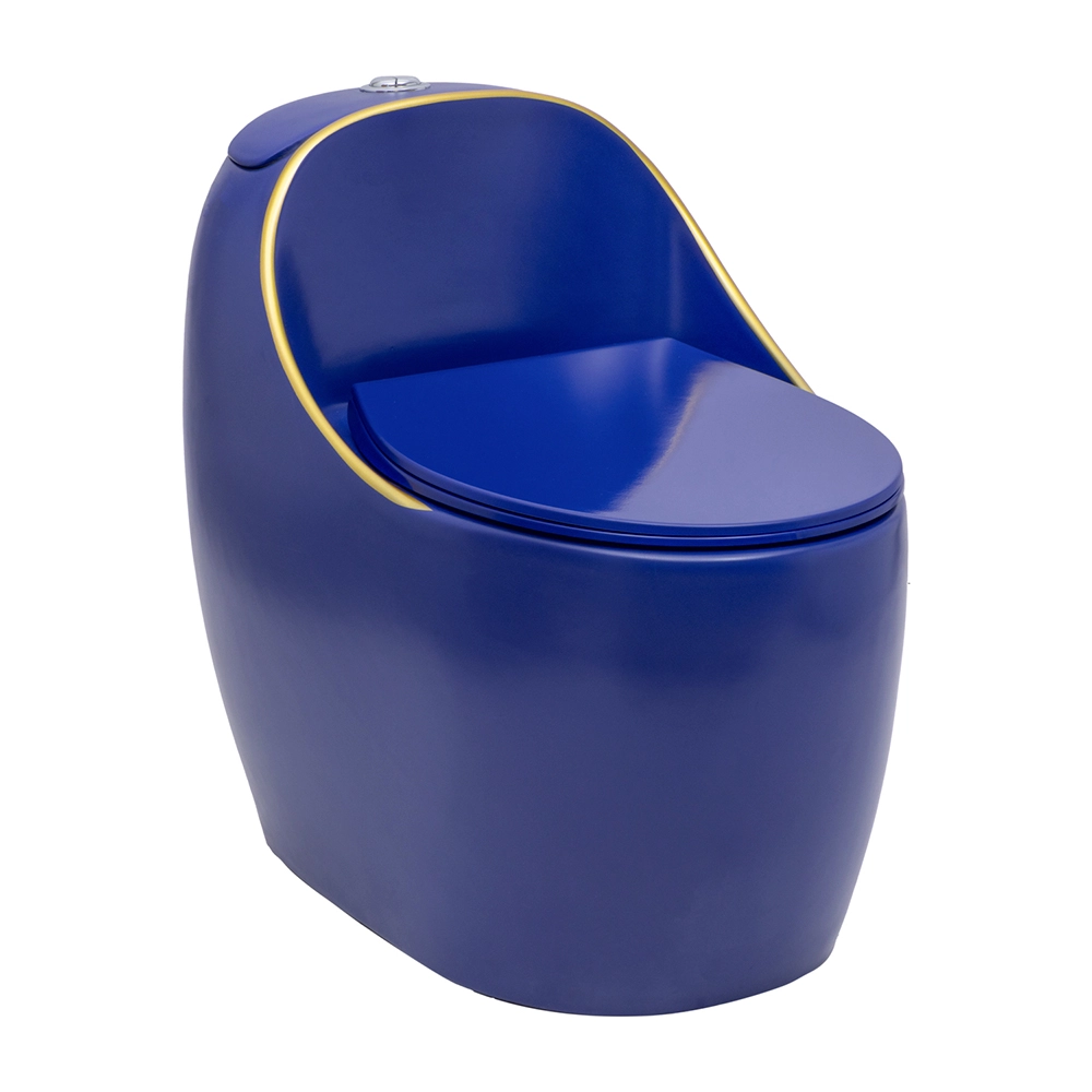 Vaso Sanitário Monobloco Caixa Acoplada Privada Aquarela Azul