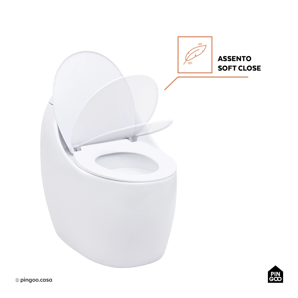 Vaso Sanitário Monobloco Caixa Acoplada Privada Aquarela Branco