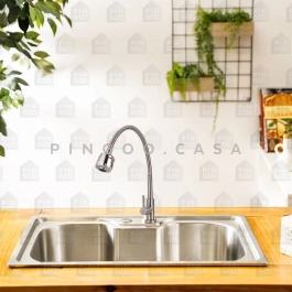 Cuba para Cozinha Pia Inox Com Acessórios e Lixeira Carajás e Torneira Gourmet Jaguaribe Pingoo.casa Cuba para Cozinha Pia Inox Com Acessórios e Lixeira Carajás e Torneira Gourmet Jaguaribe Pingoo.casa
