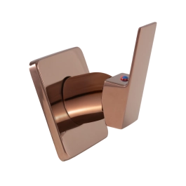 Acabamento de Misturador Monocomando Quadrado para Banheiro Oiapoque Pingoo.casa - Dourado Rose