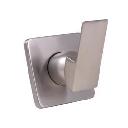 Acabamento de Misturador Monocomando Quadrado para Banheiro Oiapoque Pingoo.casa - Prata Escovado