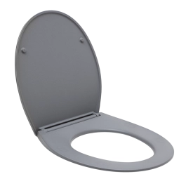 Assento Termofixo com Soft Close para Vaso Sanitário Aquarela - Cinza