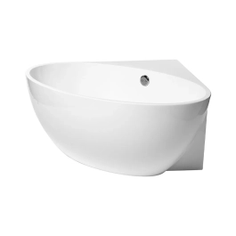Banheira de Canto Freestanding Imersão Acrílico 151 cm Ametista Branco