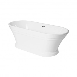 Banheira Freestanding Imersão Acrílico 170 cm Ágata Branco