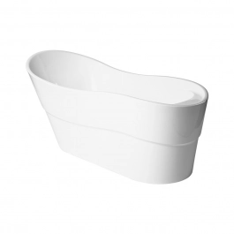 Banheira Freestanding Imersão Acrílico 171 cm Jaspe Branco
