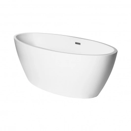 Banheira Freestanding Imersão Acrílico 169,5 cm Rubi Pingoo.casa- Branco Fosco