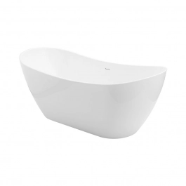 Banheira Freestanding Imersão Acrílico 170 cm Rutilo Branco