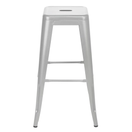 Banqueta alta para bancada Iron Tolix 76 cm - Prata