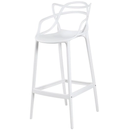 Banqueta alta para bancada Master Allegra em Polipropileno 78 cm - Branco