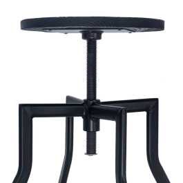 Banqueta giratória industrial Turner - Preto