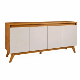 Buffet Aparador Nantes Laráz 4 Portas Off White para Sala de Jantar e Estar