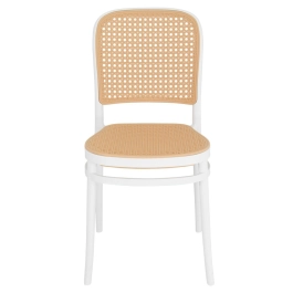 Cadeira de jantar Amis Lola com design moderno e assento confortável - Branco
