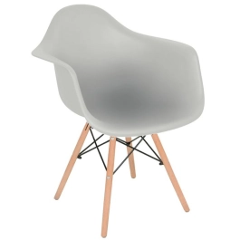 Cadeira de jantar Charles Eames  Eiffel DAW em Polipropileno - Fendi
