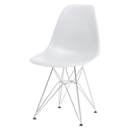 Cadeira de jantar Charles Eames Eiffel DKR em Polipropileno - Cinza claro Cadeira de jantar Charles Eames Eiffel DKR em Polipropileno - Cinza claro