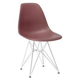 Cadeira de jantar Charles Eames Eiffel DKR em Polipropileno - Marrom Cadeira de jantar Charles Eames Eiffel DKR em Polipropileno - Marrom