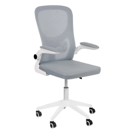Cadeira escritório rodizio office Bytes - Cinza claro
