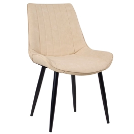 Cadeira estofada Chicago com design industrial - Nude Vintage