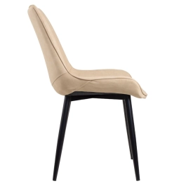 Cadeira estofada Chicago com design industrial - Nude Vintage