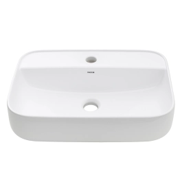 Cuba de Apoio Sem Válvula para Banheiro Retangular Louça Cerâmica Clorita Pingoo.casa - Branco