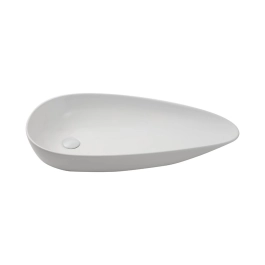 Cuba de Apoio Slim para Banheiro Louça Cerâmica Gota - Branco