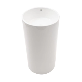 Cuba de Piso sem válvula para Banheiro Cerâmica 45x45cm Espinélio Pingoo.casa - Branco
