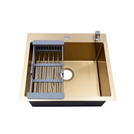 Cuba Gourmet para Cozinha Aço Inox 304 55x51cm Corubos Dourado
