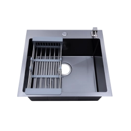 Cuba Gourmet para Cozinha Aço Inox 304 55x51cm Corubos Preto