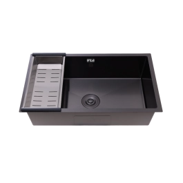 Cuba Gourmet para Cozinha Aço Inox 304 74x44cm Terena Preto