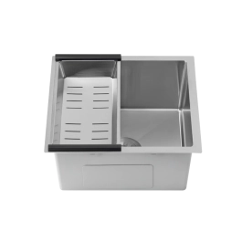 Cuba Gourmet para Cozinha Aço Inox 304 44x44cm Terena Prata