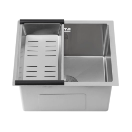 Cuba Gourmet para Cozinha Aço Inox 304 44x44cm Terena Prata