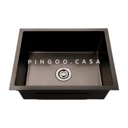 Cuba Gourmet para Cozinha Aço Inox 304 58x45cm Terena Preto