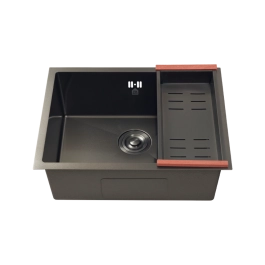 Cuba Gourmet para Cozinha Aço Inox 304 58x45cm Terena Preto