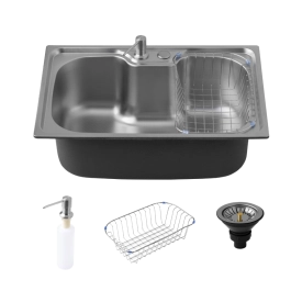 Cuba Gourmet para Cozinha com Acessórios Aço Inox 201 Texturizado 42x60cm Prata Carajás