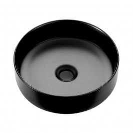 Cuba de Apoio para Banheiro Porcelana Ametista Preto