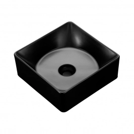Cuba de Apoio para Banheiro Porcelana Jaspe Preto