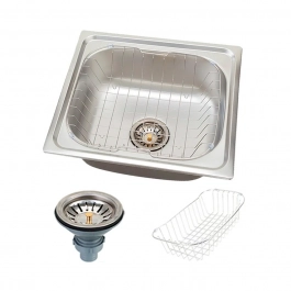 Cuba Gourmet para Cozinha Aço Inox 45x41cm Dessana Prata