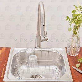 Cuba para Cozinha Gourmet Aço Inox 201 Dessana Prata Escovado