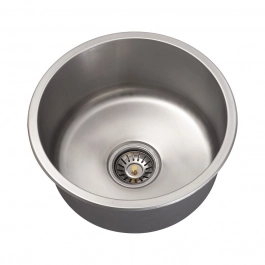 Cuba Gourmet para Cozinha Redonda Aço Inox 201 40cm Tamoios Prata