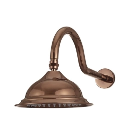 Ducha Chuveiro Redondo Retrô Inox 20cm Coari Pingoo.casa - Dourado Rose