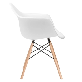 Kit 12 Cadeiras de jantar Charles Eames Eiffel DAW em Polipropileno - Branco Kit 12 Cadeiras de jantar Charles Eames Eiffel DAW em Polipropileno - Branco