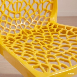 Kit 12 Cadeiras de jantar Gruvyer com design contemporâneo e anatômico - Amarelo Kit 12 Cadeiras de jantar Gruvyer com design contemporâneo e anatômico - Amarelo