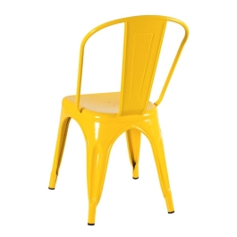 Kit 12 Cadeiras de jantar Iron Tolix com design industrial – Amarelo Kit 12 Cadeiras de jantar Iron Tolix com design industrial – Amarelo