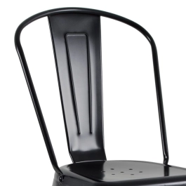 Kit 12 Cadeiras de jantar Iron Tolix com design industrial - Preto Semibrilho