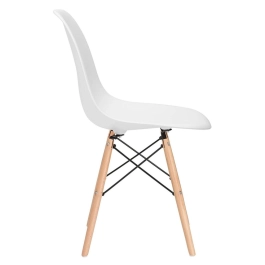Kit 14 Cadeiras de jantar Charles Eames Eiffel DSW em Polipropileno - Branco Kit 14 Cadeiras de jantar Charles Eames Eiffel DSW em Polipropileno - Branco