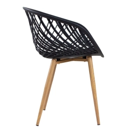 Kit 2 Cadeiras de jantar Clarice Nest + 8 cadeiras de jantar Clarice Cloe - Preto Kit 2 Cadeiras de jantar Clarice Nest + 8 cadeiras de jantar Clarice Cloe - Preto
