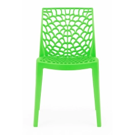 Kit 2 Cadeiras de jantar Gruvyer com design contemporâneo e anatômico - Verde Claro