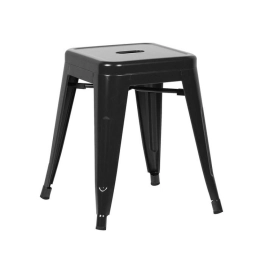 Kit 3 Banquetas baixa para cozinha Iron Tolix 45 cm - Preto Kit 3 Banquetas baixa para cozinha Iron Tolix 45 cm - Preto